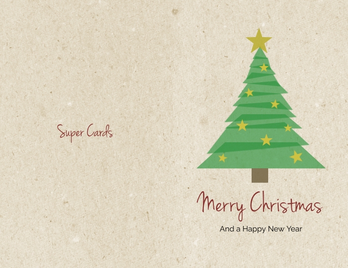 Christmas card bifold print (outside) Template | PosterMyWall