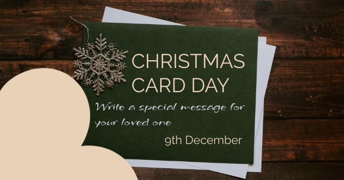 Christmas Card Day Ibinahaging Larawan sa Facebook template