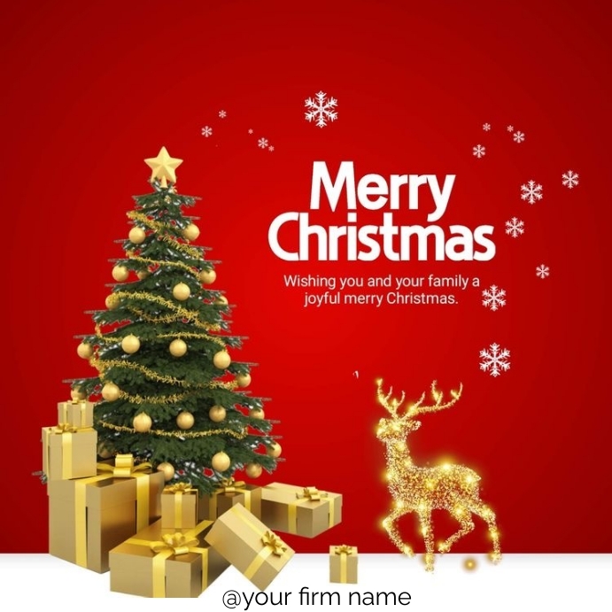 Christmas card Instagram-Beitrag template