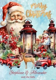 Christmas Card A6 template