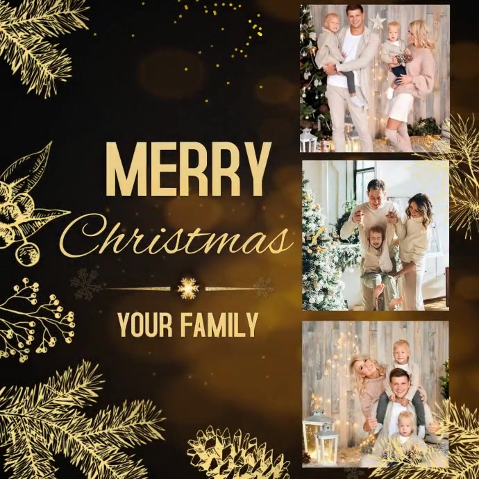 Christmas Card Instagram Post template