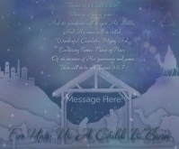Christmas Card Rectángulo Mediano template