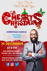 Christmas card Tumblr Graphic template