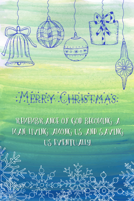 Christmas Card Template Postermywall