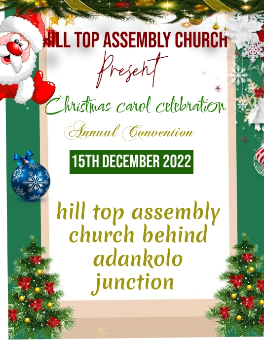 CHRISTMAS CARD Flyer (Letter pang-US) template