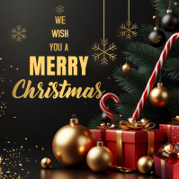 Christmas Card Square (1:1) template