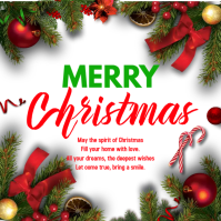 Christmas Card Instagram Post template