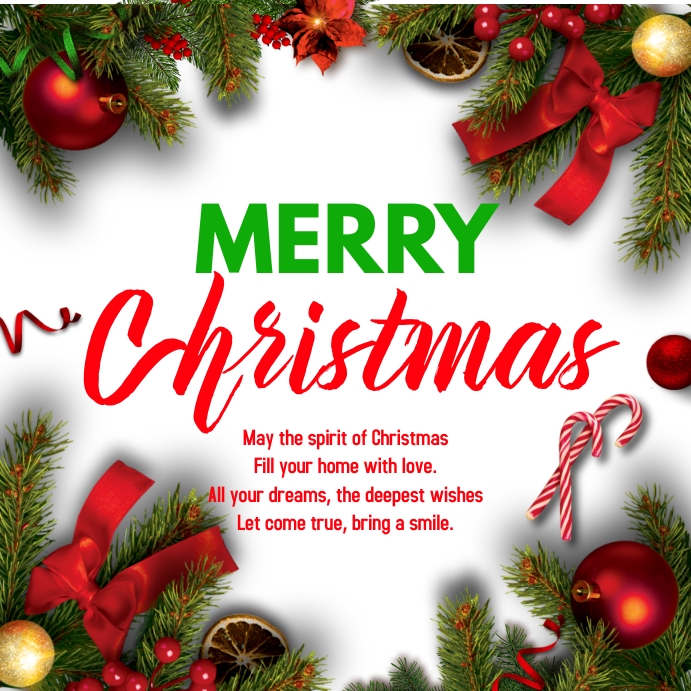 Christmas Card Template PosterMyWall