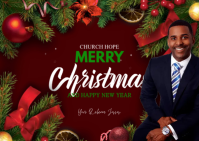 Christmas Card Ikhadi leposi template