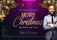 Christmas Card Ikhadi leposi template