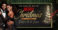Christmas Card Facebook-Veranstaltungscover template
