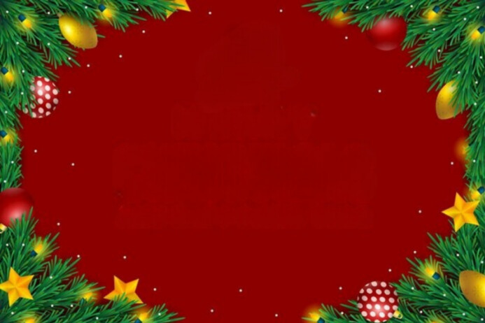 Christmas card frame Poster template