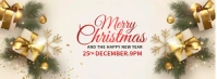 Christmas Card Template Fotografia de capa do Facebook