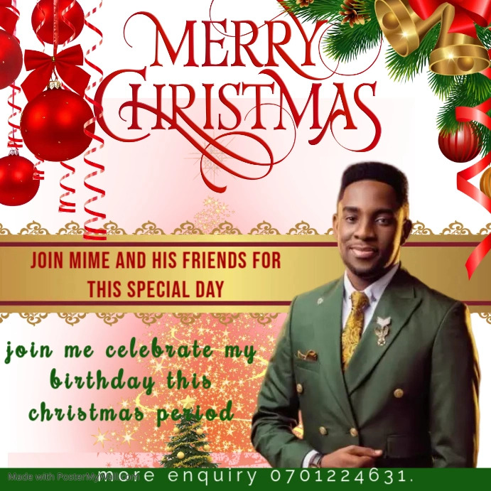 Christmas card/xmas Template | PosterMyWall