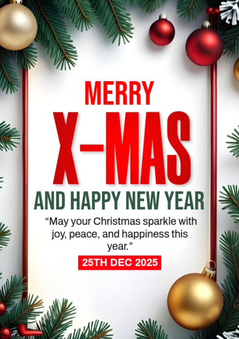 christmas cards A4 template