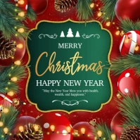 christmas cards Persegi (1:1) template