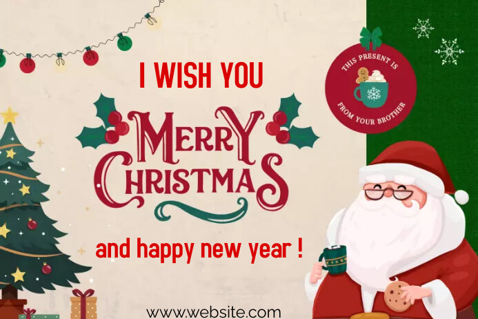 Christmas cards happy New Year Template | PosterMyWall