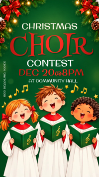 Grün Christmas Carol Event Instagram Story Template
