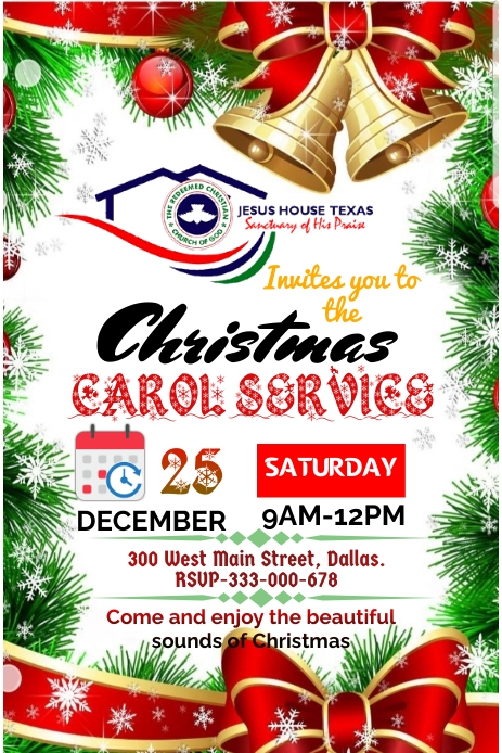 Christmas carol (3) Grafika na Pinterest template