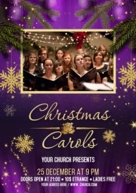 Christmas Carol A2 template