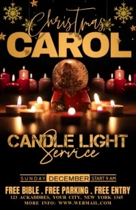christmas carol Tabloid template