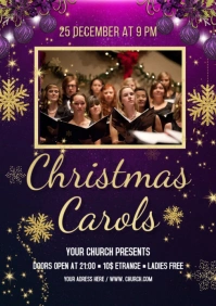 Christmas Carol A2 template