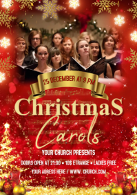 Christmas Carol A2 template