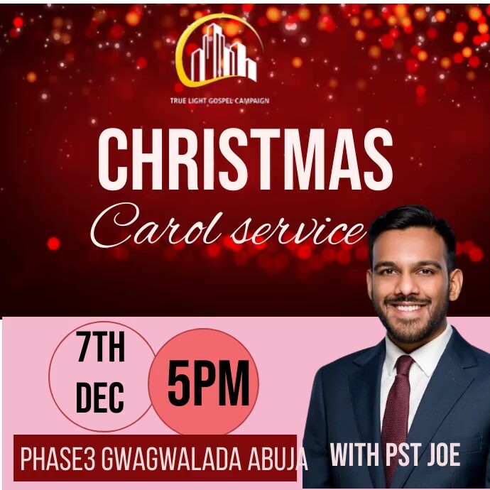 Christmas Carol Template | PosterMyWall