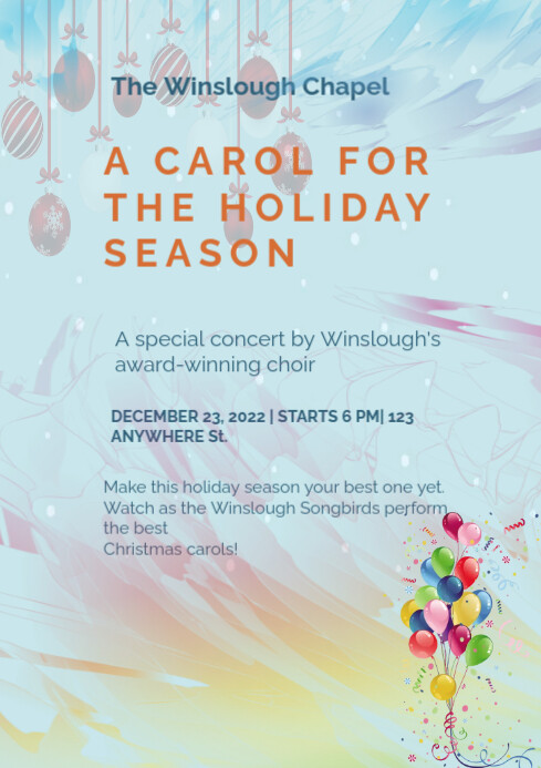 Christmas Carol flyer (1) A4 template