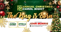 CHRISTMAS CAROL FLYER Immagine condivisa di Facebook template