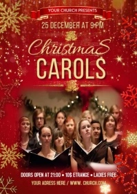 Christmas Carol Poster A2 template