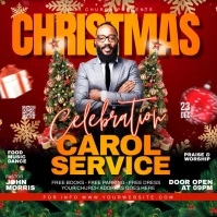 CHRISTMAS CAROL SERVICE โพสต์บน Instagram template
