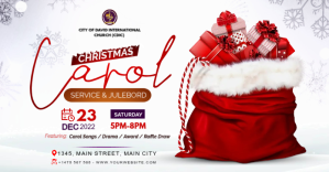 christmas carol service Imagen Compartida en Facebook template