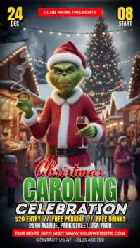 Marrón Christmas Caroling Event Instagram Reel Template