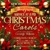 Christmas Carols Kwadrat (1:1) template