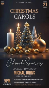 Christmas carols Instagram Story template