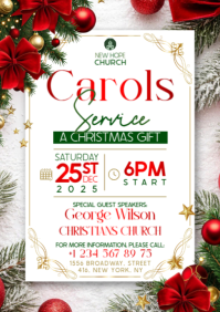 Christmas Carols A2 template