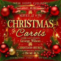 Christmas Carols Kwadrat (1:1) template