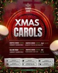 Christmas Carols Instagram Portrait template