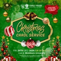 christmas carols service Message Instagram template