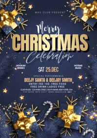 Christmas Celebration Ad A3 template