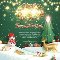 christmas celebration Instagram Post template