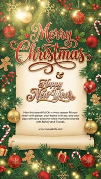 christmas celebration Instagram Story template