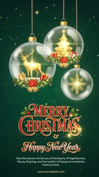 christmas celebration Instagram Story template