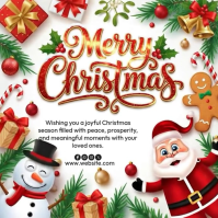 christmas celebration Instagram Post template
