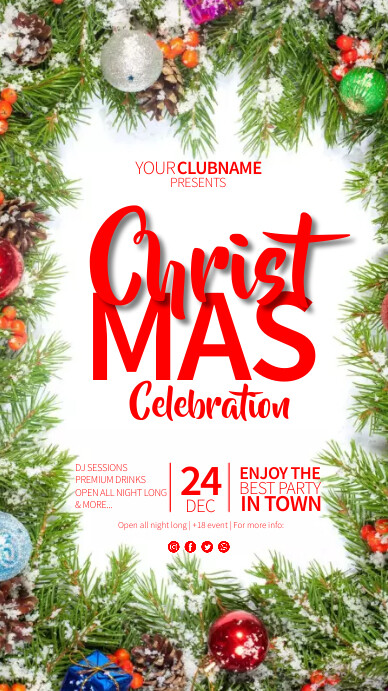 Christmas Celebration Instagram Story template