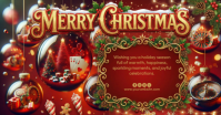 christmas celebration Facebook 共享图片 template