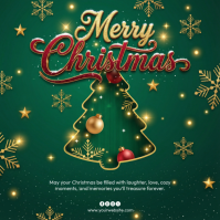 christmas celebration Instagram Post template