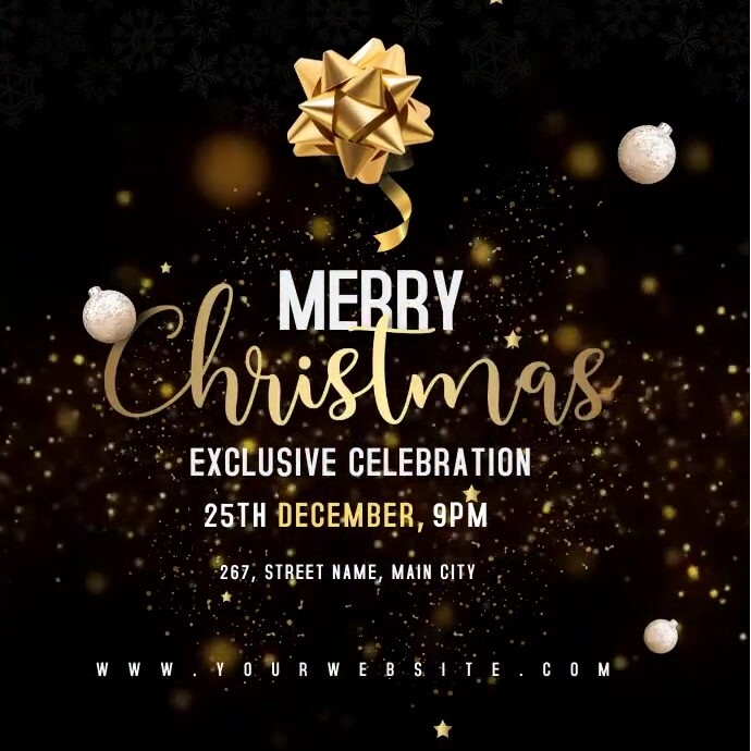 christmas celebration Instagram Post template