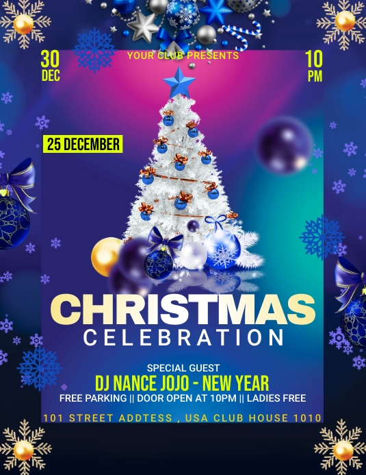 Plantilla de Folleto de Celebración Navideña | PosterMyWall